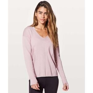 Lululemon  Light Pink Still Movement Lightweight Sweater Women's size Medium